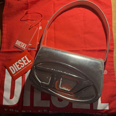 Diesel shoulder bag silver 