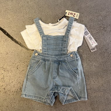 IKKS 2-in-1 CombishorT Jeans, 6 months NEW