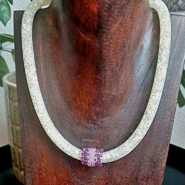 Collier avec perles Swarovski