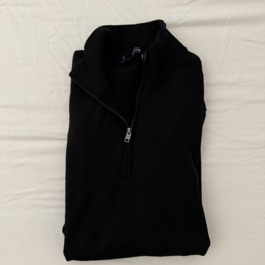 Maglione Nero con Zip