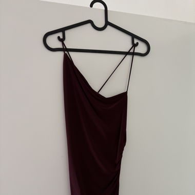 Dark red dress