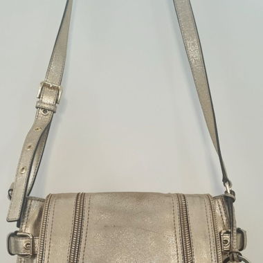 Michael Kors Gold Shoulder Bag with Zips