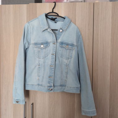 Giacca di jeans blu chiaro
