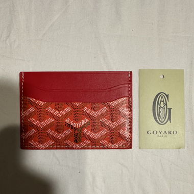 Porte carte goyard rouge
