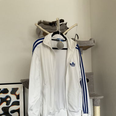 Jacket ADIDAS T.M blanc/bleu