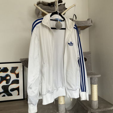 Jacket ADIDAS T.M blanc/bleu