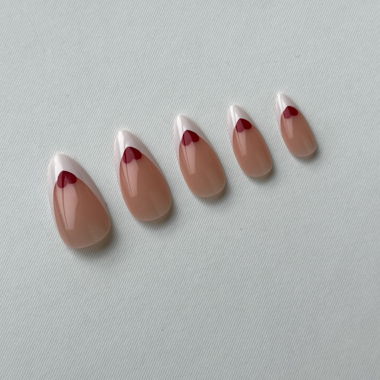 Heart French press on Nails