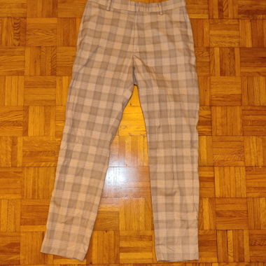 Checked trousers