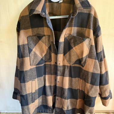 H&M Karierte Overshirt-Jacke