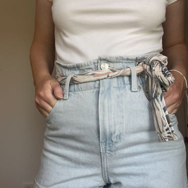 mango denim shorts