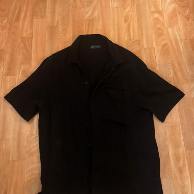 Zara Black Button-Up Shirt