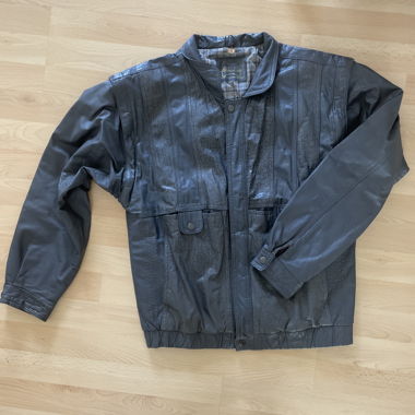 Grey Leather Jacket