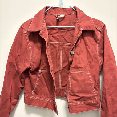 Jacket "Jeans-Style" Dark Pink/Bordeaux