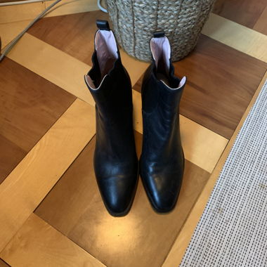 Black heeled ankle boots (EUR 40)