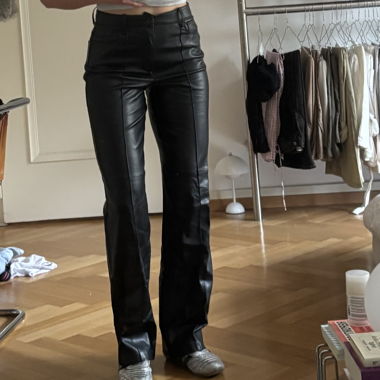 Black Faux Leather Pants