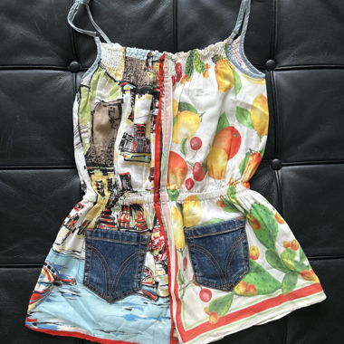 D&G Junior Jumpsuit mit Obst-Print Gr. 6