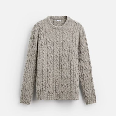 Pull en maille torsadée Zara