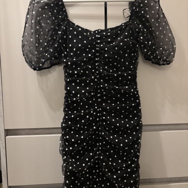Robe noire pois - little black dress
