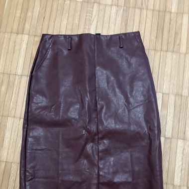 Lederrock Bordeauxrot
