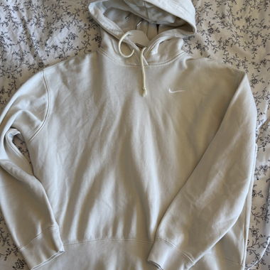 Felpa con cappuccio Nike bianco avorio