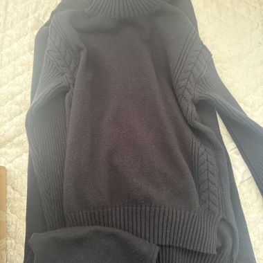 Black knit sweater