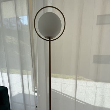 Stehlampe Gold