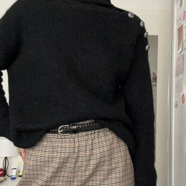 Pantalon large à carreaux/Weite karierte Hose