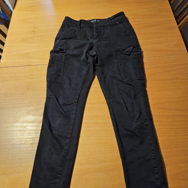 Cargo hosen damen schwarz 