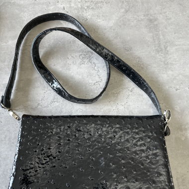 Black Patent Crossbody Bag