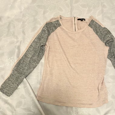 Pink & Grey Shirt with Zip