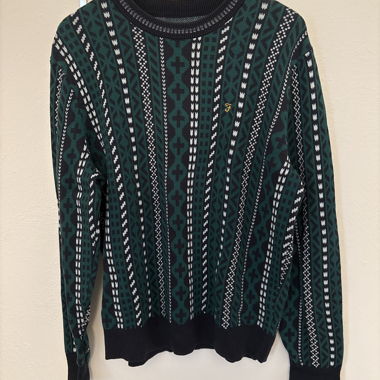 vintage-style knit sweater