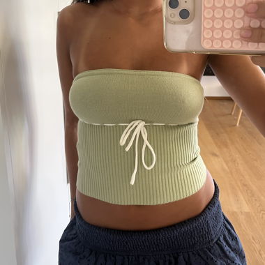 Prettiest mint green bandeau top