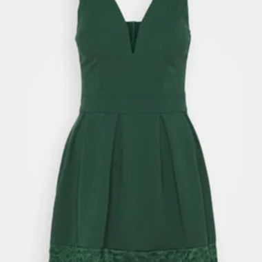Robe Élégante Vert Foncé