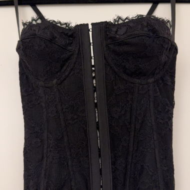 Haut corset en dentelle noir