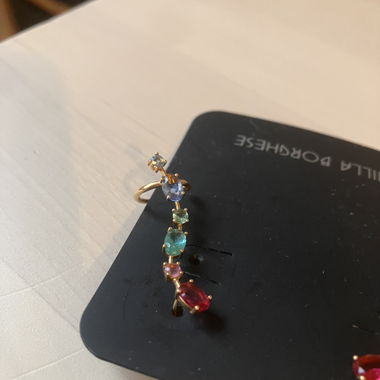 Multicolored climbing earrings