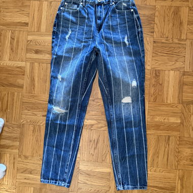 Jeans mom fit a righe taglia S FB Sister