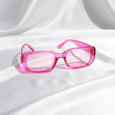 Lunettes de soleil roses – Statement rétro Y2K