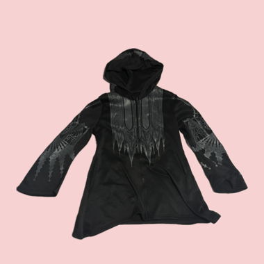 schwarzer Gothic Cathedral Hoodie