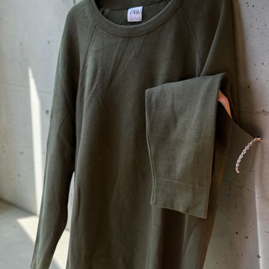 Zara Olive Green Sweater