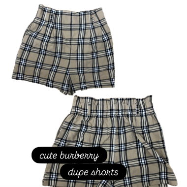 shorts de contrefaçon Burberry mignon