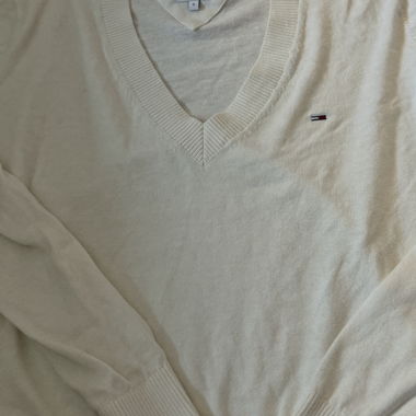Weisses Hilfiger Oberteil V Neck