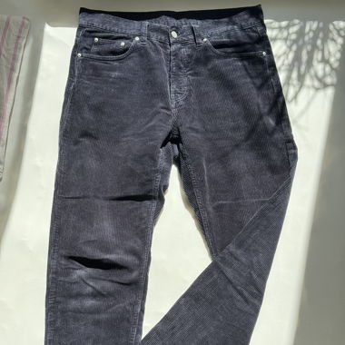 Dark Blue Cord Pants