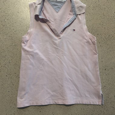 Tommy Hilfiger sleeveless polo shirt rosa