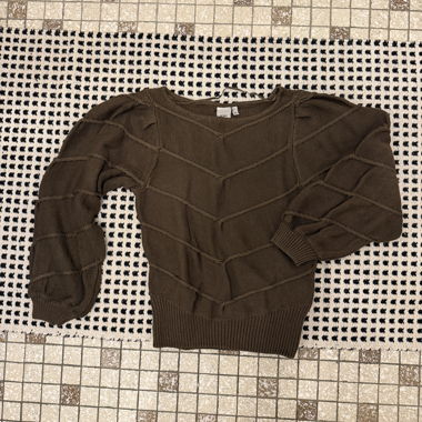 Pull en maille ICHI marron, taille S