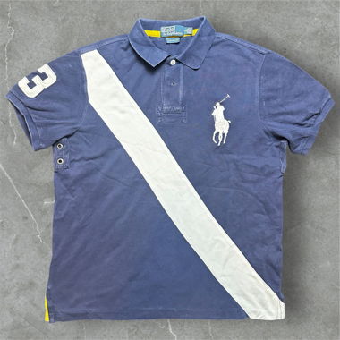 blue ralph lauren big pony polo