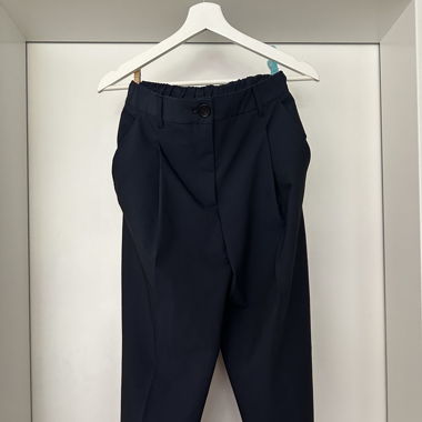 Zara Stoffhosen Dunkelblau / XS