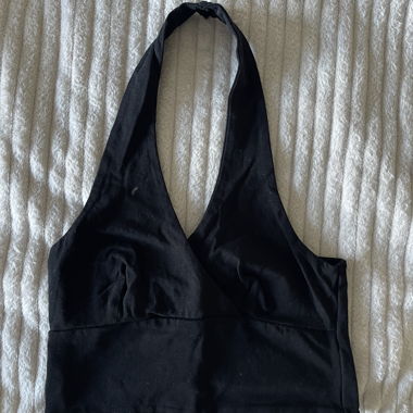 Black Neckholder Top