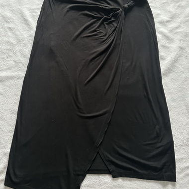 Black Draped Skirt Anna Field