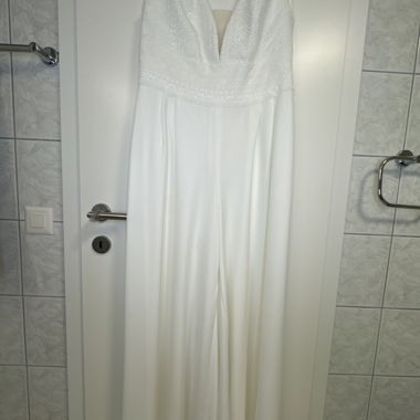 Hochzeitsjumpsuit weiss 