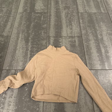 BERSHKA langarm, cropped Rollkragen 